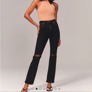Abercrombie Ankle Straight Ultra High Rise